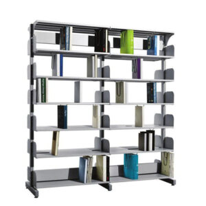 Sinlge Sided, 2 Bay Library Shelving without Side Panels